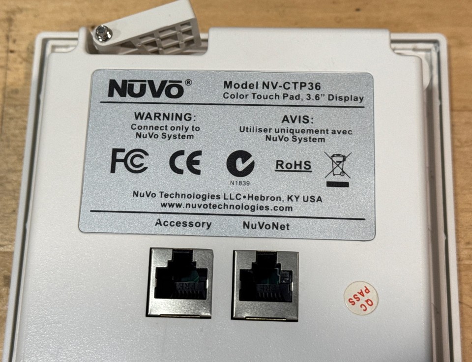 NuVo Color Touch Pad NV-CTP36 3.6