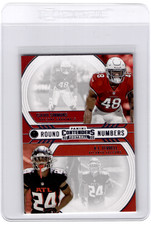 2020  Contenders Round Numbers #RN-ST Isaiah Simmons A.J. Terrell Rookie RC
