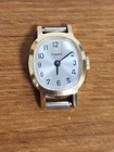 VTG Timex gold tone women’s mechanical wind up watch Tested No Band