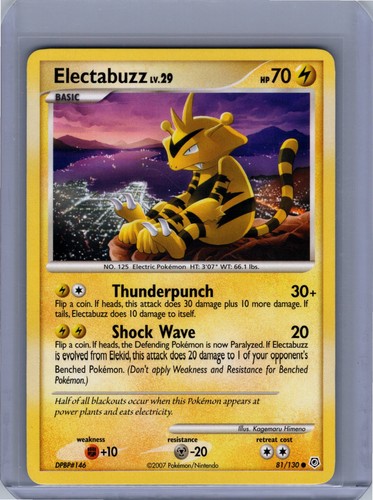 Electabuzz 81/130 Diamond and Pearl Common MP
