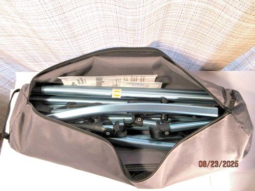 NEW Cascade Mountain Tech Ultralight Collapsible Cot & Carry Bag (Gray) OPEN BOX - Picture 2 of 7
