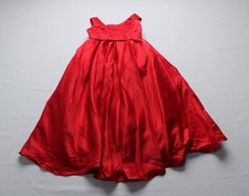 Azazie Girl's Pipsy A-Line Bow Matte Satin Dress EH6 Scarlet Size 6 NWT