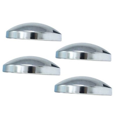 Semi Truck Hub Covers - 4 x Chrome Metal 8'' Dome Style Hub Caps Dome Semi 