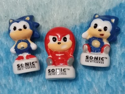Very Rare Alcara Sonic & Friends Knuckles & Sonic Figure Feve Set of 3 France