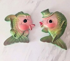 Vintage Miller Studios Anthropomorphic Fish Chalk Ware