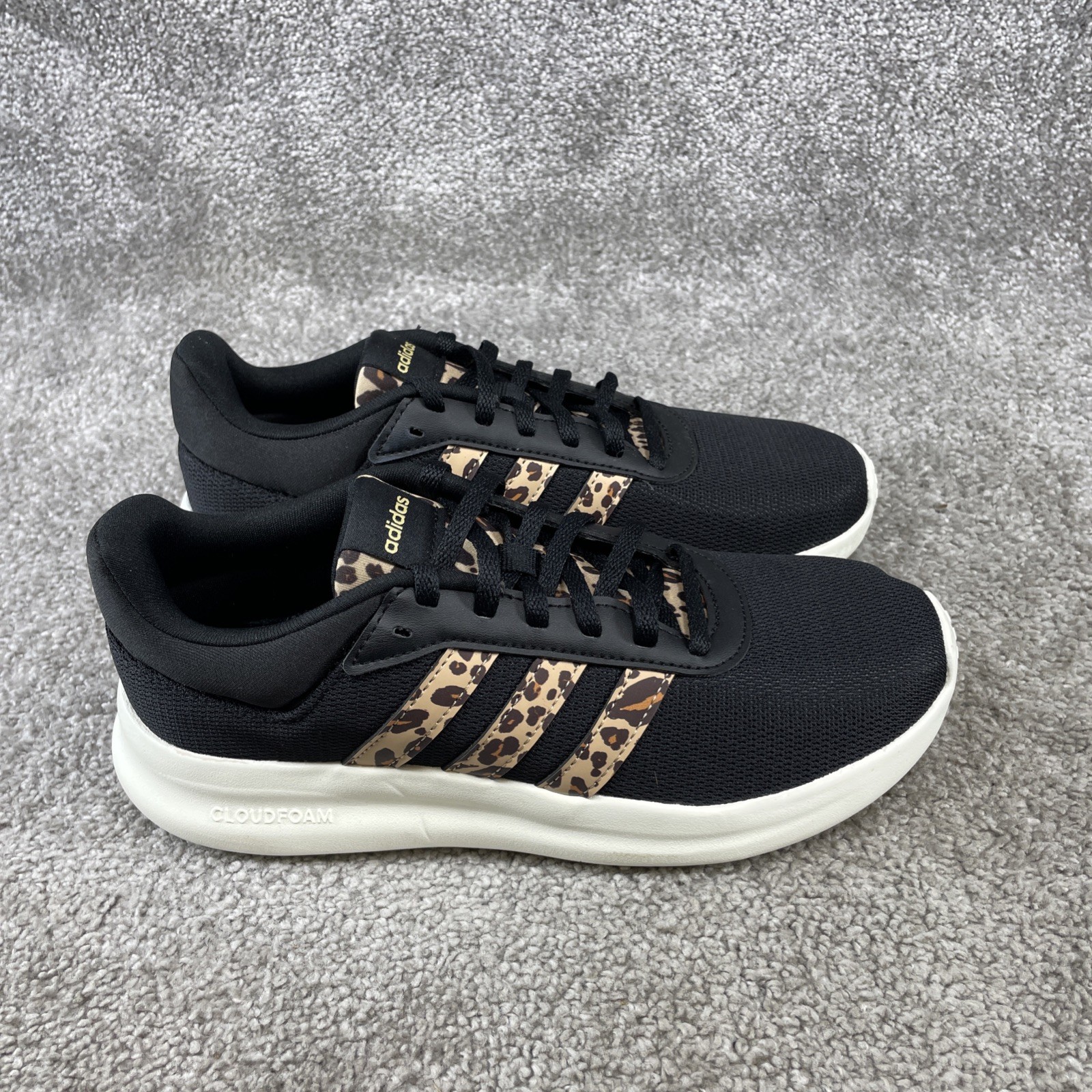 Adidas Shoe Women Size 6.5 Lite Racer 4.0 Core Black Magic Beige Running Sneaker Adidas Shoe Women Size 6.5 Lite Racer 4.0 Core Black Magic Beige Running Sneaker