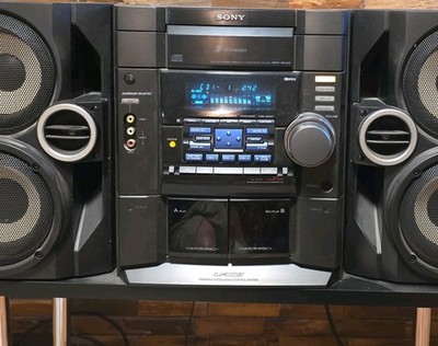 Sony MHC-RG40 Kompakt-Stereoanlage 3-CD-Wechsler Kassettendeck FM/AM Schwarz