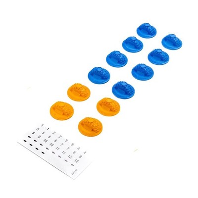 Pro-Line Gate Marker Set, Blue, Orange (12): Axial SCX30 - PRO6476-00