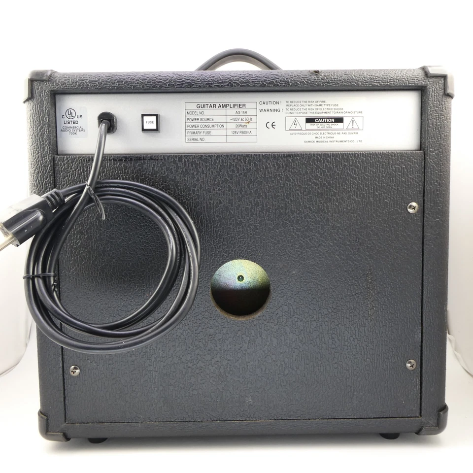 Silvertone AG-15R Solid State Guitar Amplifier 15 watts 3-band EQ - image 3 of 4