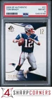 2009 SP AUTHENTIC #21 TOM BRADY PATRIOTS PSA 8
