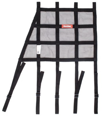 RaceQuip Angle Front Mesh and Ribbon ''Hybrid'' Style Race Car Window Net with