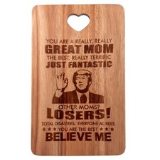 Gift for Mom from Daughter Son Decor Wooden Cheese Charcuterie Boards Unique ...