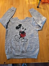 Vintage 80s Mickey Mouse Sweatshirt Disney Casuals Adult Medium Runs Small USA
