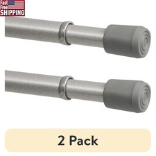 Adjustable Spring Tension Curtain Rod No Tools Needed Easy Installation 18-28 in