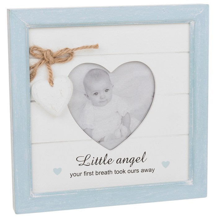 Provence Message Heart Photo Frame - Baby Boy