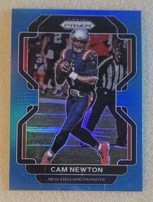 2021 Panini Prizm CAM NEWTON Light Blue Prizm New England Patriots #96