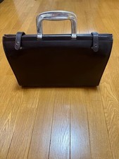 BILL AMBERG Rocket Bag Brown Leather Iconic Metal Handle Vintage Used From Japan