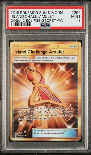 Island Challenge Amulet graded PSA 9 for sale on eBay