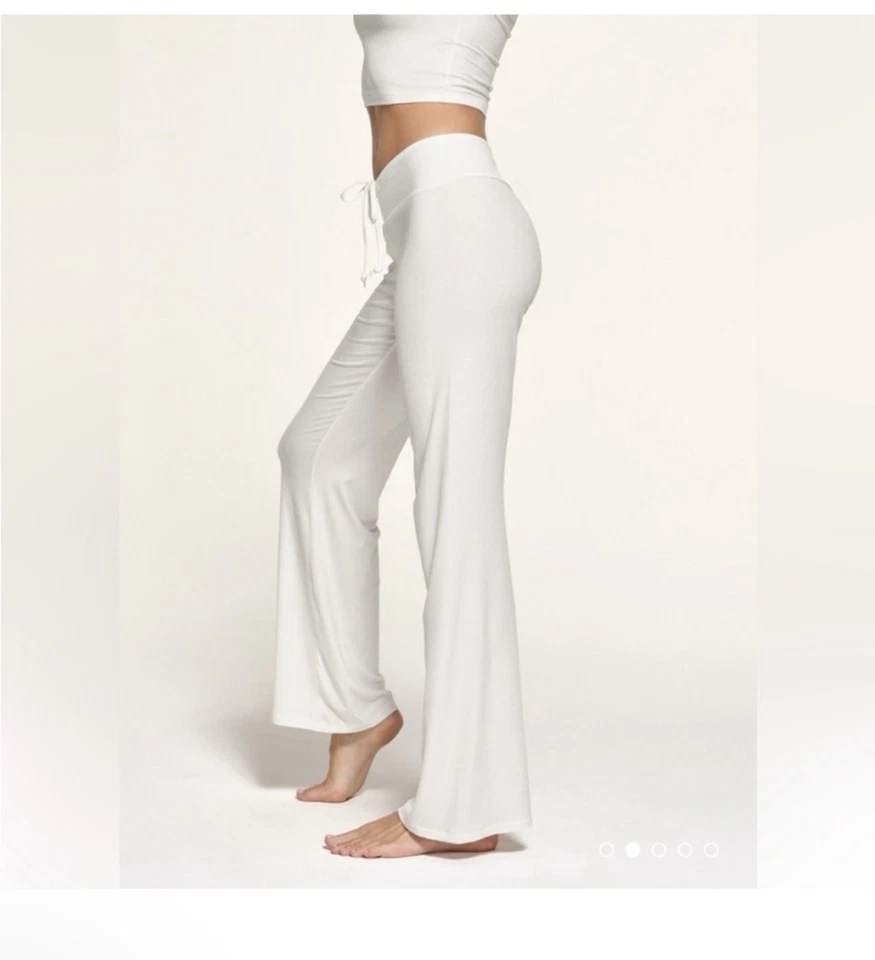 Pantalones SKIMS Jersey Tejido Talla Grande 2X Mármol Suave NUEVO SIN ETIQUETAS Blanco Salón Foto 3 de 4