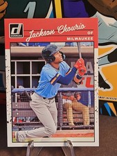 2023 Donruss Baseball Jackson Chourio Base Prospect Card #243, Brewers 