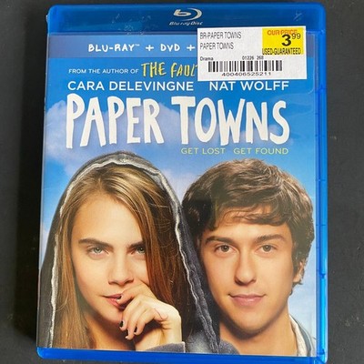 Paper Towns Blu-ray + DVD 2015 Cara Delevingne Nat Wolff John Green Digital HD