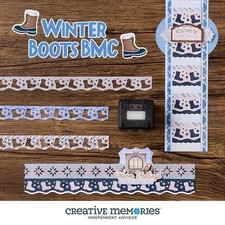 Creative Memories Winter Boots Border Maker Cartridge for BM System NEW