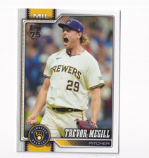 (8) Trevor Megill 2026 TOPPS SERIES 1 BASE CARD LOT #141 MILWAUKEE BREWERS