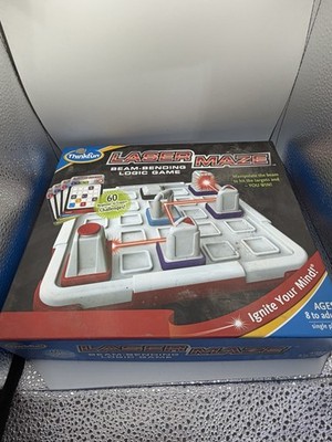 ThinkFun Laser Maze Logic Game Complete 60 Challenges STEM Brain Teaser