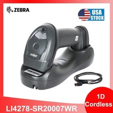 Zebra Symbol LI4278-SR20007WR USB Wireless 1D Handheld Barcode Scanner Cradle