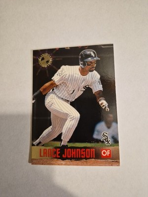Lance Johnson 1996 TOPPS STADIUM CLUB MEMBERS ONLY UNLEASHING THE DAWG #16
