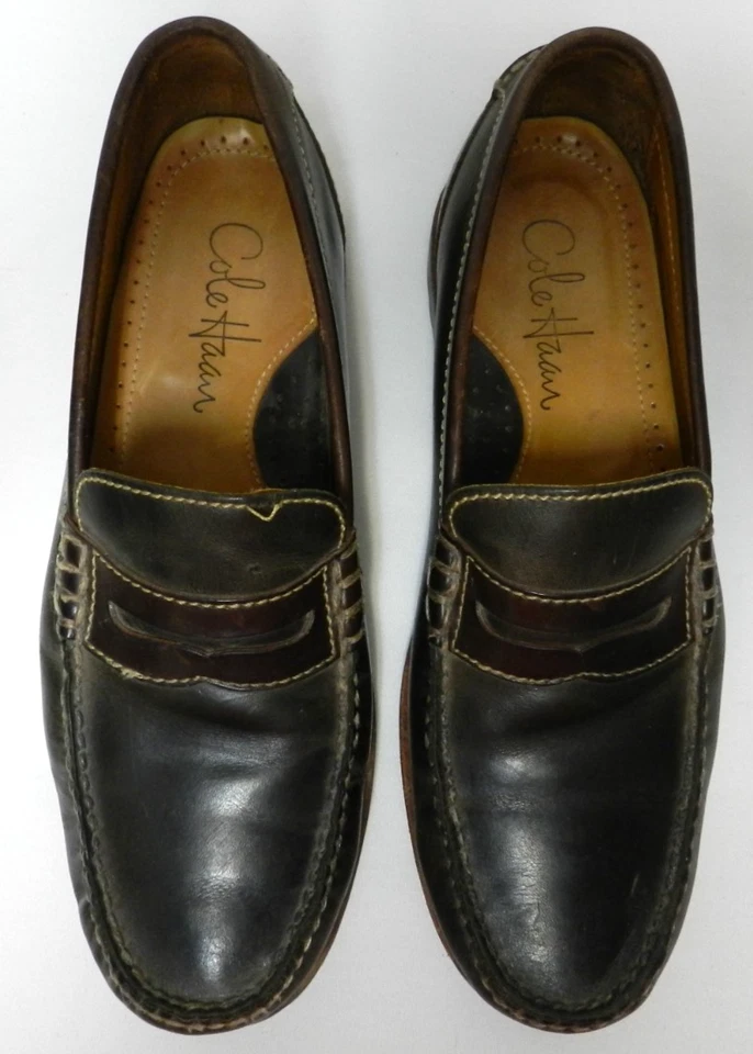 Cole Haan Leather Vintage Penny Loafers slip on brown shoes Men's Size Sz 7.5 M - Image 2 of 4