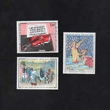 France 1965 -  Y&T 1457 1458 1459 neuf** -  oeuvres d'art tableaux