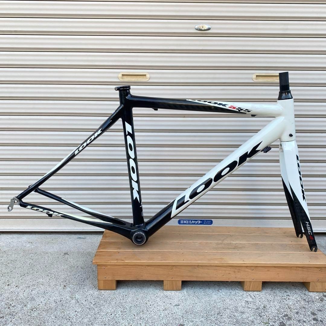 ◎LOOK ルック 555 2008 カーボン フレーム 現状品 ルック 訳アリ LOOK 555 ロード フレームセット 2008年 Sサイズ