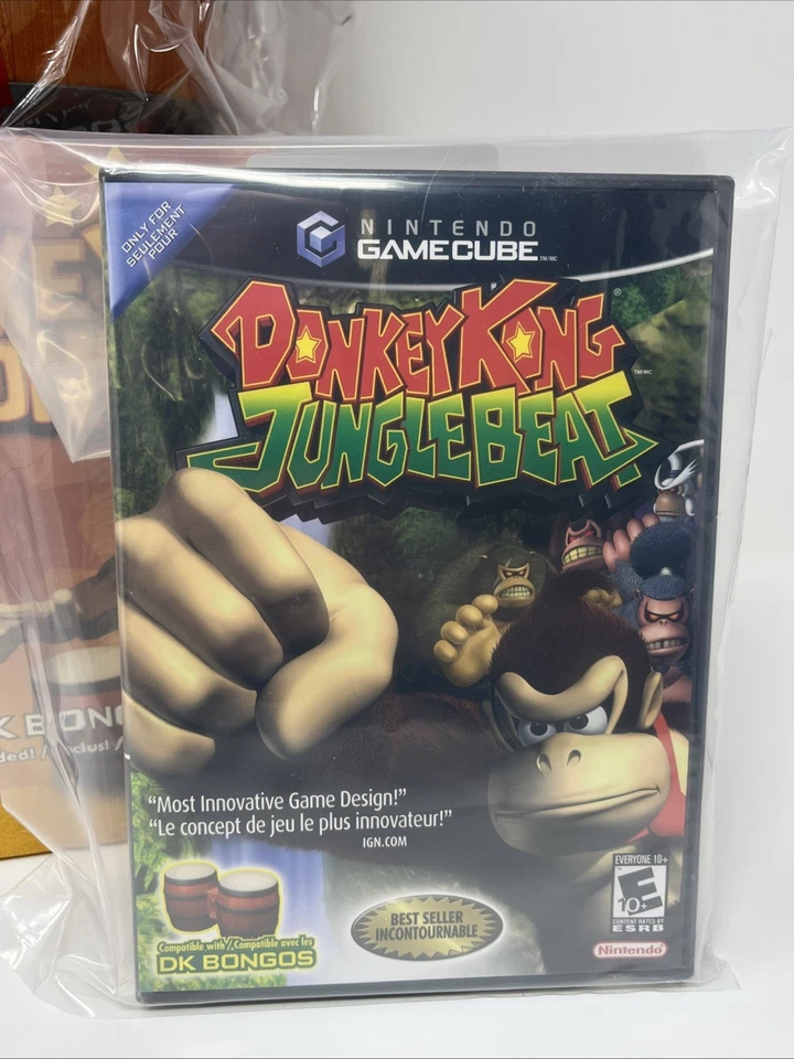Donkey Konga Bongo Controller Bundle + 2 Games (Nintendo Gamecube) BRAND NEW - Image 4 of 4