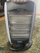 Status 1200W Oscillating Halogen Heater 1200 Watt Grey
