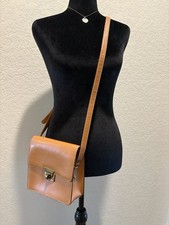 Valentino Garavani Vintage Tan Leather Crossbody Bag