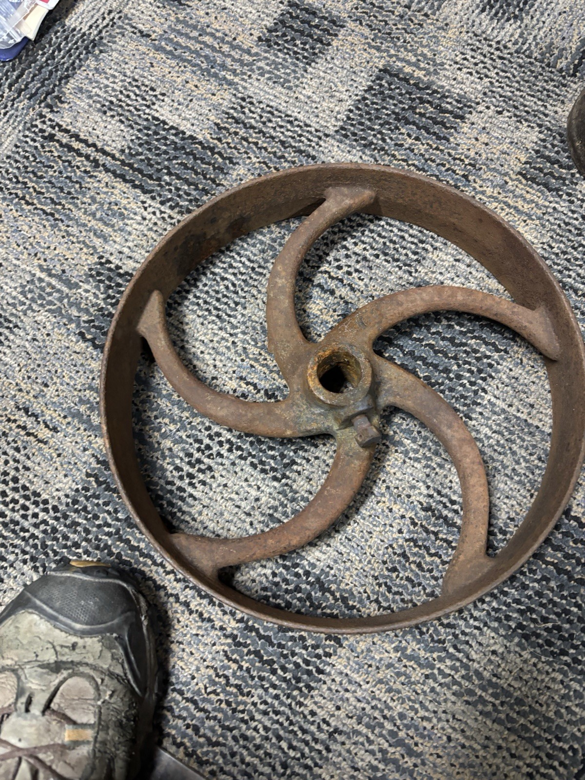 13 X 2.25 x 1 1/8" FLAT BELT PULLEY LINE SHAFT HIT MISS ENGINE Cast Lot 11-B