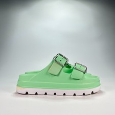 J/Slides Beach Slide Diamond Green Slip On Comfort Casual Sandals Womens Size 8M