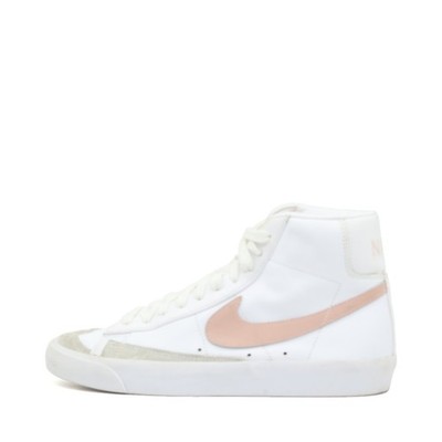 Nike Damen Blazer Mid '77 High-Top-Sneaker Weiß/Rosa Atmungsaktiv Sneaker EU 39