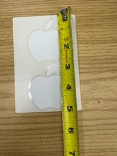 Authentic Apple White Logo Sticker Decal Macbook iPhone iPad iMac