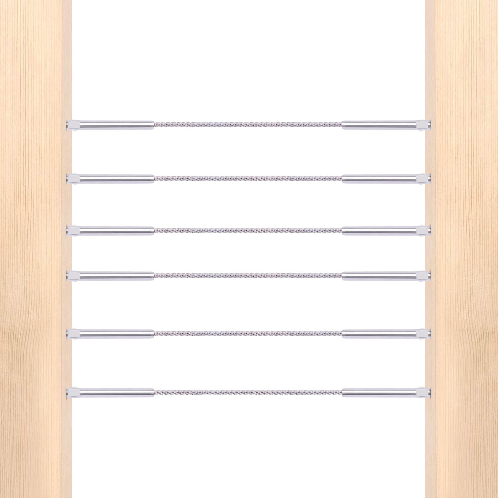 Stainless Steel left/Right Handed Thread Swage Lag Screw for 1/8" Cable Railing