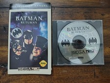 Batman Returns (Sega CD, 1993) Disc And Manual Only