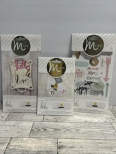 American Crafts MINC Heidi Intercambio Jumbo Palabras, Etiquetas, Iconos Pegatinas Paquetes NUEVO