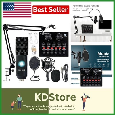 Ultimate Podcast Equipment Bundle: BM-800 Mic & Voice Changer for Streaming