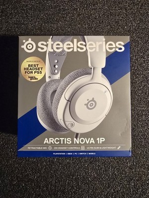 SteelSeries- Arctis Nova 1P Wired Gaming Over-Ear Headset- White ***