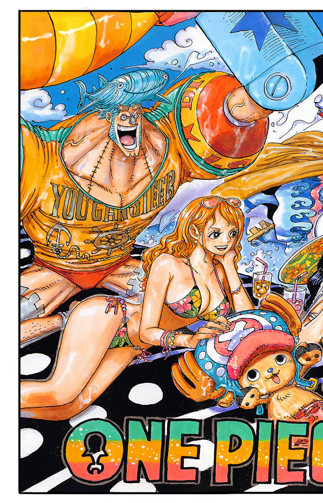 One Piece - Chapter 1019 Shonen Jump Art Spread 11x17 - Art Poster