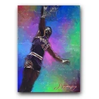 Connie Hawkins #8 Art Card Limited 26/50 Edward Vela Signed (Phoenix Suns)