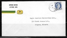 Canada - Lafleche, SASK 1961 CDS Cancel - John Deere Tractor Advertising Cover