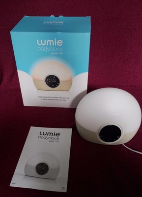 Lumie Bodyclock Spark 100 Wecklichtwecker mit Schlaf Sonnenuntergang Weiß/Aus
