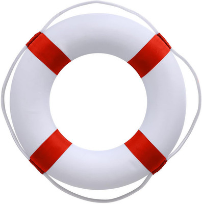 20 Inch Safety Life Preserver Ring Buoy for Swimming, Swim Foam Ring - Pool Safe